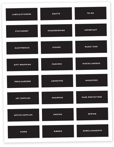 See more ideas about applique designs, applique, machine embroidery. FREE DOWNLOAD | Organization Labels for the craft room ...