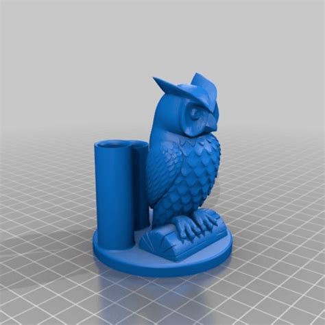 Download Free Stl File 3 Pen Holder Owl 3d Printer Design ・ Cults