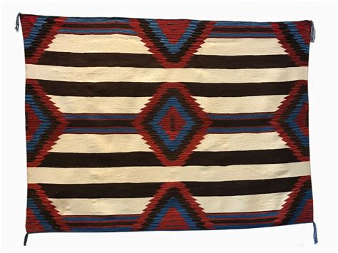 Contemporary Navajo Weaving 3rd Phase Chiefs Blanket 42″ X 58