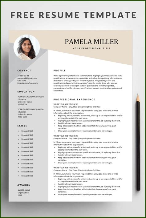 Absolutely Free Printable Resume Template Printable Templates