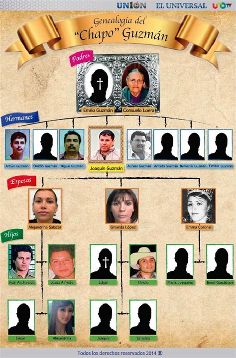 La Familia Del Chapo Guzmán InfografÍa Chapo Guzman Fotos Del
