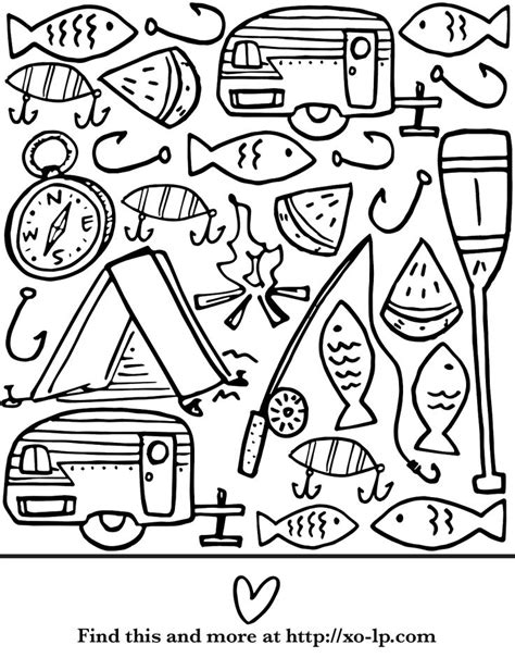 Itsy bitsy spider bingo song Summer Camp Coloring Page | Printable coloring pages ...