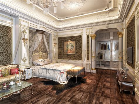 Royal Bedroom Design In Baroque Style Qatartraditional Classical