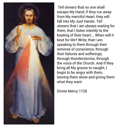 Divine Mercy 1728 Jesus To St Faustina From Her Diary Divine Mercy