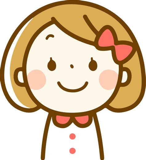 Onlinelabels Clip Art Smiling Girl
