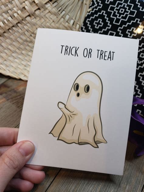 Trick Or Treat Card Boner Ghost Sex Mature Funny Adult Etsy
