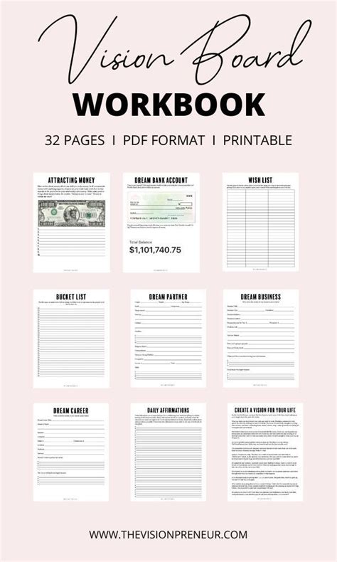 I consider myself a sage of sorts when it comes to law of attraction planners. Vision Board Workbook//How to Make a Vision Board//Law of ...