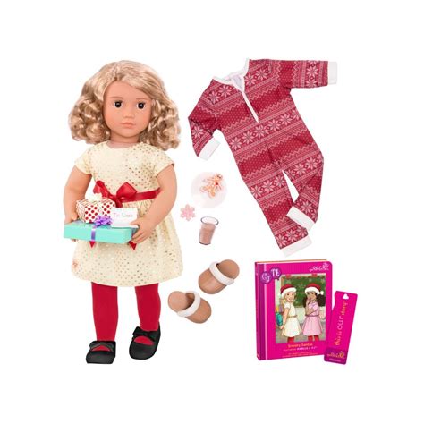 buy our generation doll deluxe doll noelle with book 18inch blonde our generation world