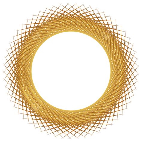 Gambar Bingkai Lingkaran Emas Dengan Ilustrasi Vektor Ornamen Bunga Riset Riset