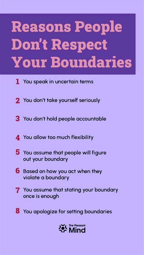 Reasons People Dont Respect Your Boundaries Understanding Emotions Positive Self