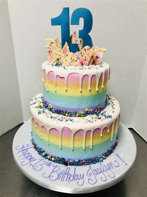 Two Tier Birthday Cake Designs Acakec