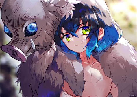 Inosuke instigating a fight with inosuke facing the father spider demon. Hashibira Inosuke - Kimetsu no Yaiba - Image #2705799 ...