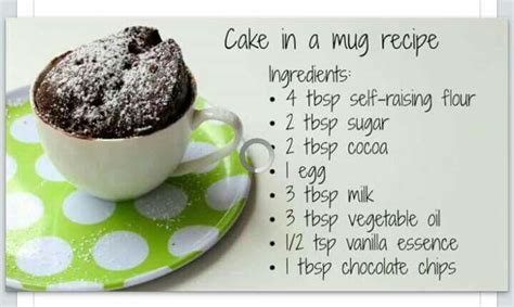 It's a staple in many southern recipes; Cake in a mug | Mug recipes, Ingredients recipes, Baking recipes