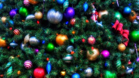 Download Wallpaper 1920x1080 Christmas Tree Ornaments Holiday