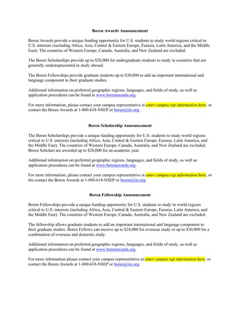 Resume objective (or a sample scholarship resume objectives for graduate student. Sample Scholarship Announcement - How To Create And Run An Effective Scholarship Outreach ...