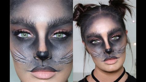 Cute Black Cat Diy Halloween Costumemakeup Tutorial Youtube
