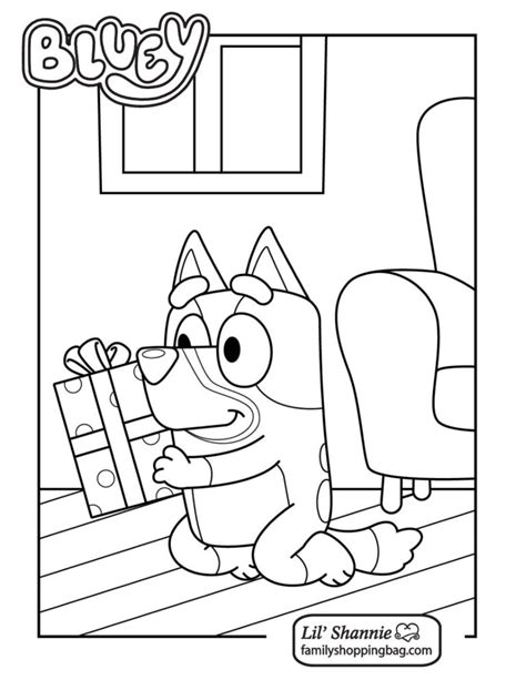 Coloring Page 2 Bluey