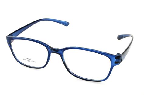 Designer Large Blue Eyeglasses Frame Full Rim Optical Custom Made Prescription Myopia Glasses