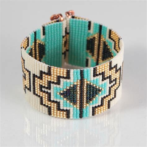 Abiquiu Bead Loom Bracelet Artisanal Jewelry Southwestern Western
