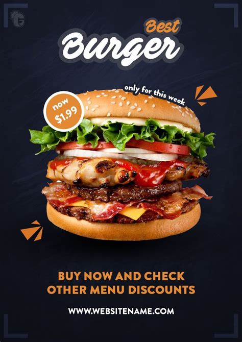 Contoh Design Banner Burger At Info Terkini