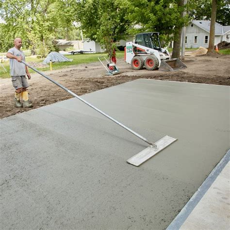 How To Pour A Perfect Concrete Slab Pouring Concrete Slab Poured