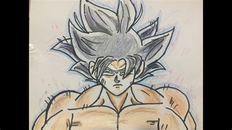 Cómo Dibujar A Goku Ultra Instinto Fácil Y Sencillo Youtube