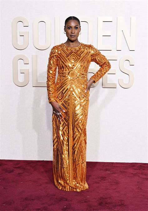 Issa Rae Was A Ray Of Sunshine At The 2024 Golden Globes Marie Claire