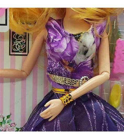 Buy Girl Angela Stylish Barbie Doll Purple Online