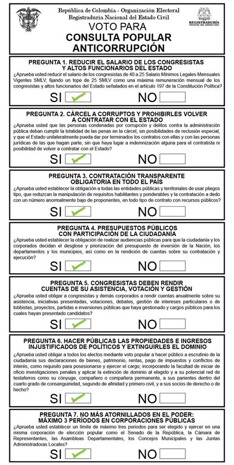 Fue la primera consulta popular que se ha realizado a nivel nacional en la historia del país. Cons. Anticorrupción on Twitter: "Más de 4M de colombianos ...