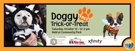 Free Doggie Trick Or Treat Placing Paws
