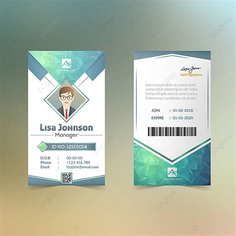 Custom picture id cards are beneficial to schools and workplaces because they increase security, support branding and unify staff and students. New Look Business Id Card Design Template for Free ...