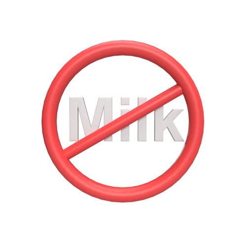 3d No Milk Render Illustration 9311907 Png