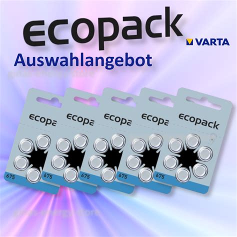 Varta Ecopack H Rger Tebatterien H Rger T Batterien Typ