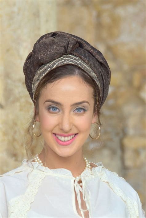 Chestnut Crest Headscarf Soft Brown And Lace Tichel Hair Snood Head