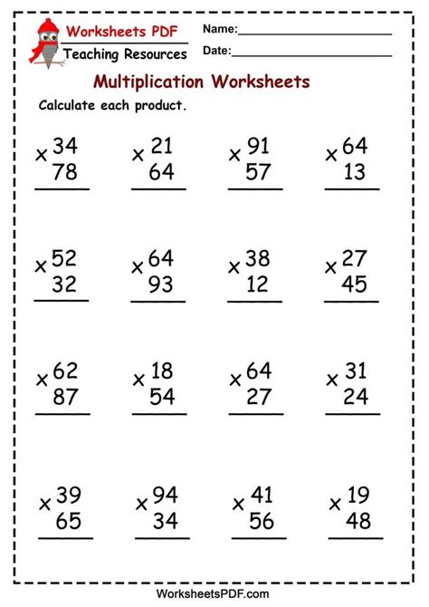 Pin By Ladisjane Santos On Escola Multiplication Worksheets