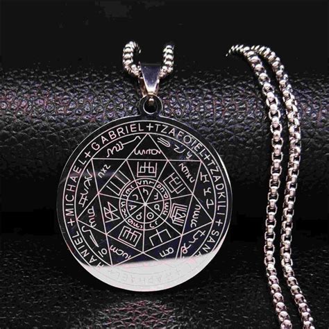 Silver Archangels Protection Talisman Angel Necklace