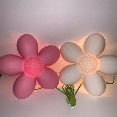 Portable colorful rainbow led night light projector lamp bedroom party shape. Details about IKEA Flower Night Light Lamp Bedroom Wall ...
