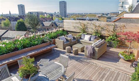 The normal concrete roof slabs in the houses can take heavy weights, so don't worry. Create a city summer entertaining space in south London ...