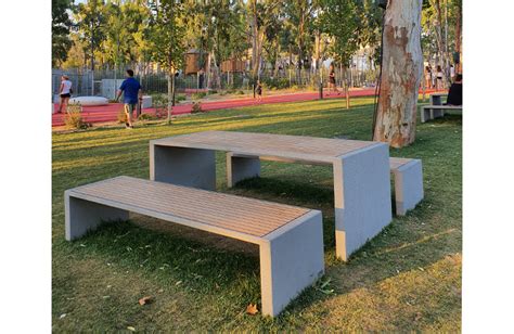 Urban Backless Bench Marina For Public Spaces Escofet