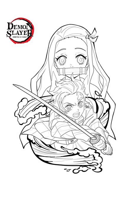 More images for demon slayer coloring pages tanjiro » Demon Slayer coloring pages . Printable coloring pages