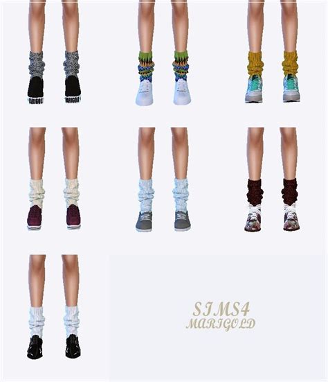 Loose Knit Socks By Marigold Marigold Sims 4 Sims 4 Sims 4 Blog