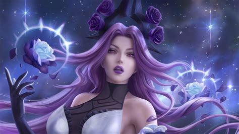 Syndra Withered Rose Lol K A Wallpaper Pc Desktop