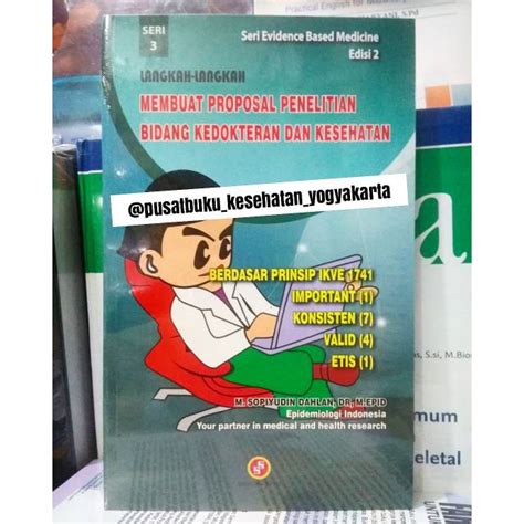 Jual Buku Langkah Langkah Membuat Proposal Penelitian Bidang Kedokteran