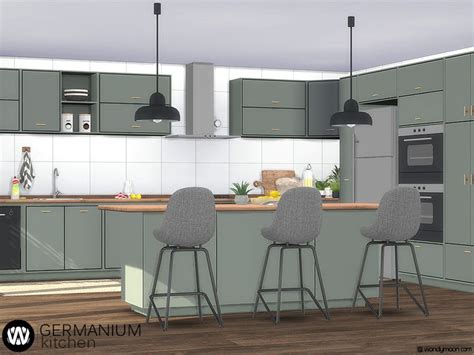 Pin by Amanda Karen on CC Sims 4 | Sims 4 kitchen, Modern kitchen set