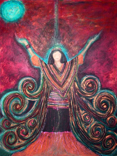 Healing Energy Painting By Nari Mother Earth Spirit