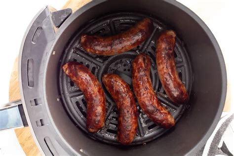 Easy Air Fryer Brats With Johnsonville Bratwurst Shes Not Cookin