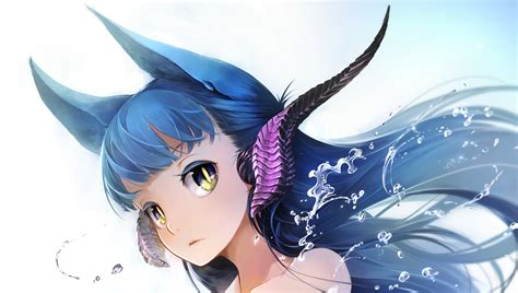 Papel De Parede Ilustração Anime Desenho Animado Cabelo Orelhas