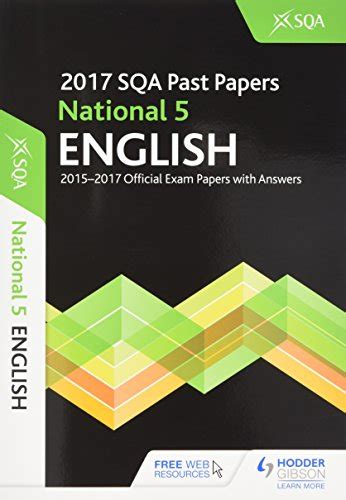 National 5 English 2017 18 Sqa Past Papers With Answers By Sqa Used