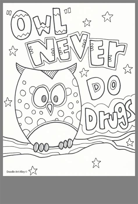 This coloring page is a rather funny coloring page that is sure to get a few giggles from your kid. Image by Kimberly Valdes on Red ribbon week | Red ribbon ...