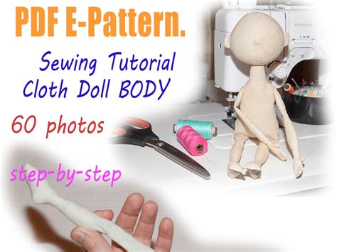 pdf doll body cloth doll pattern pdf sewing tutorial pattern 2ae